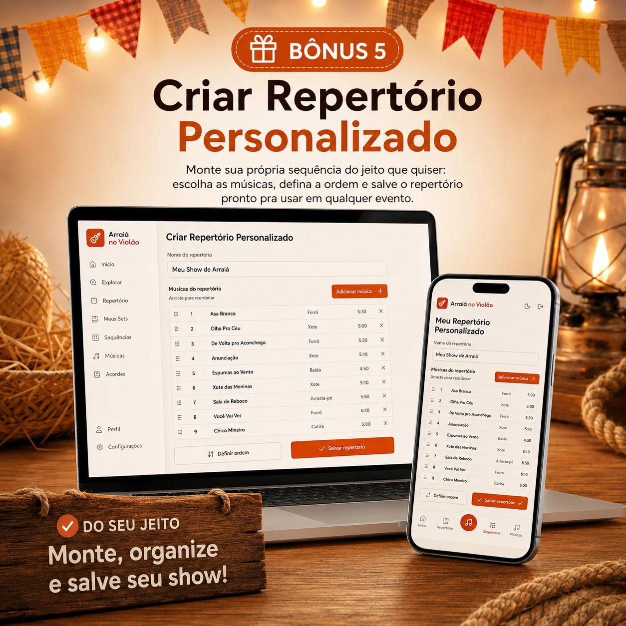 Bônus 5: Criar Repertório Personalizado